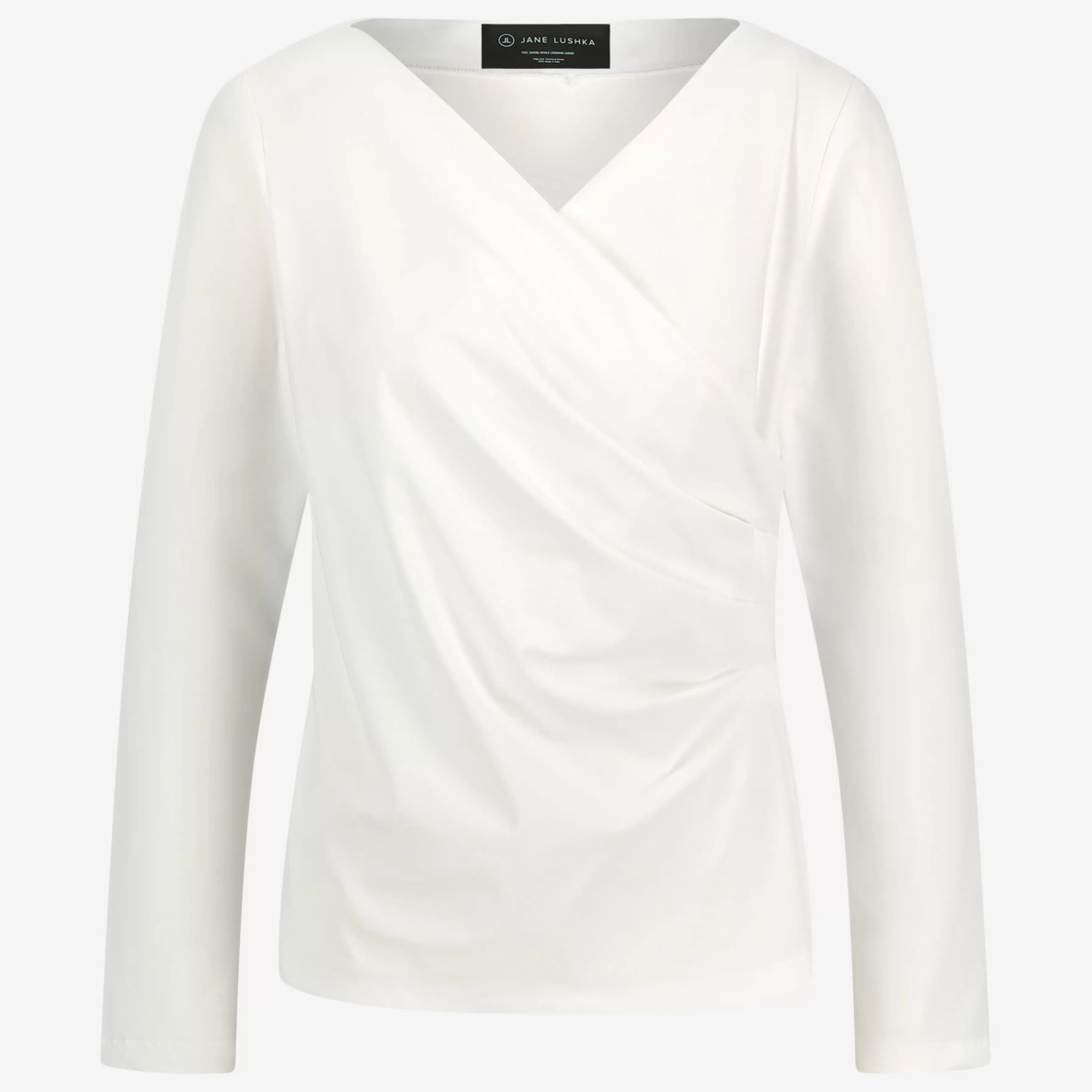 Blouses>Jane Lushka Alise Blouse Technical Jersey | White