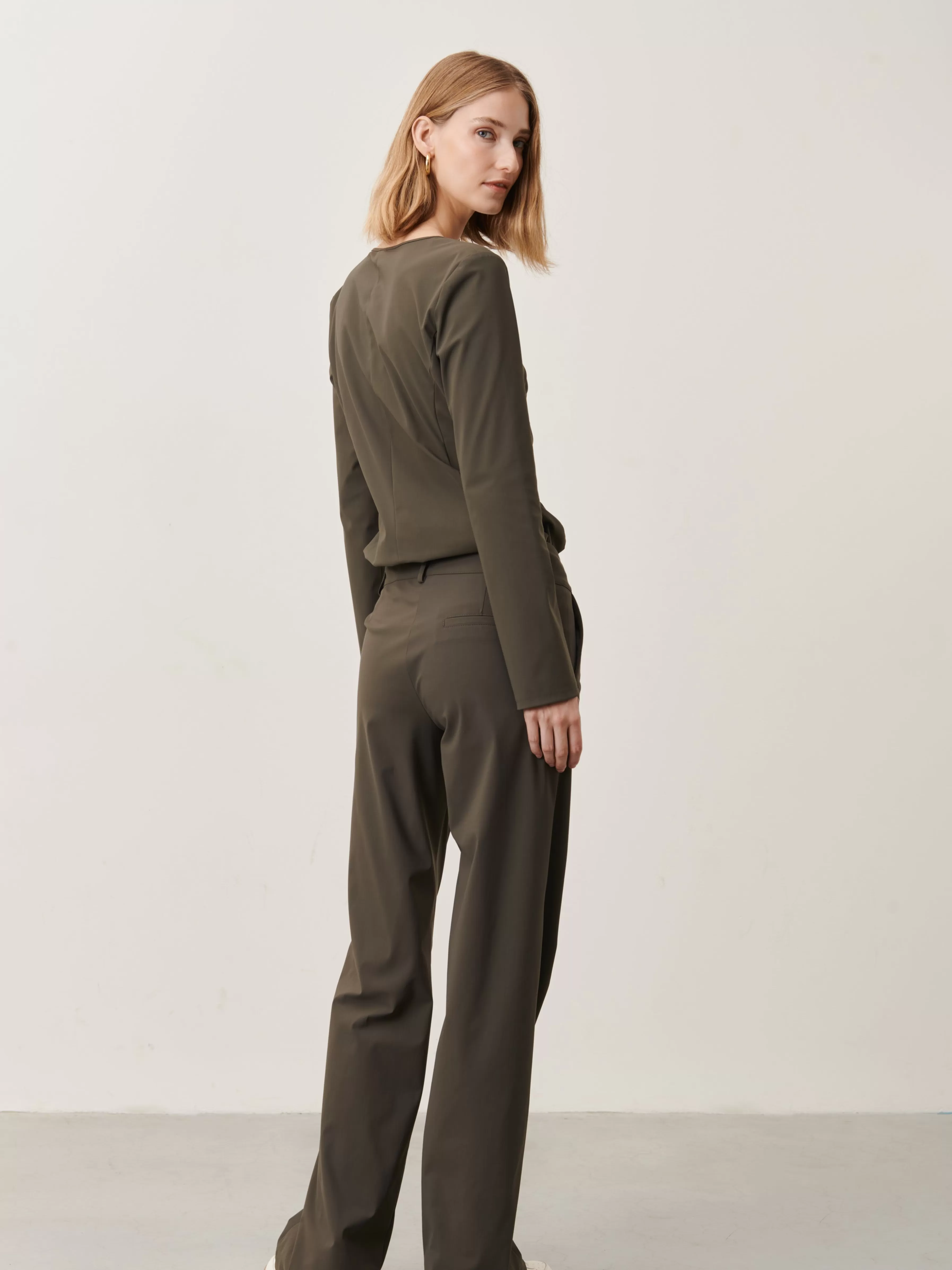 Broeken>Jane Lushka Landa Pants Technical Jersey | Army