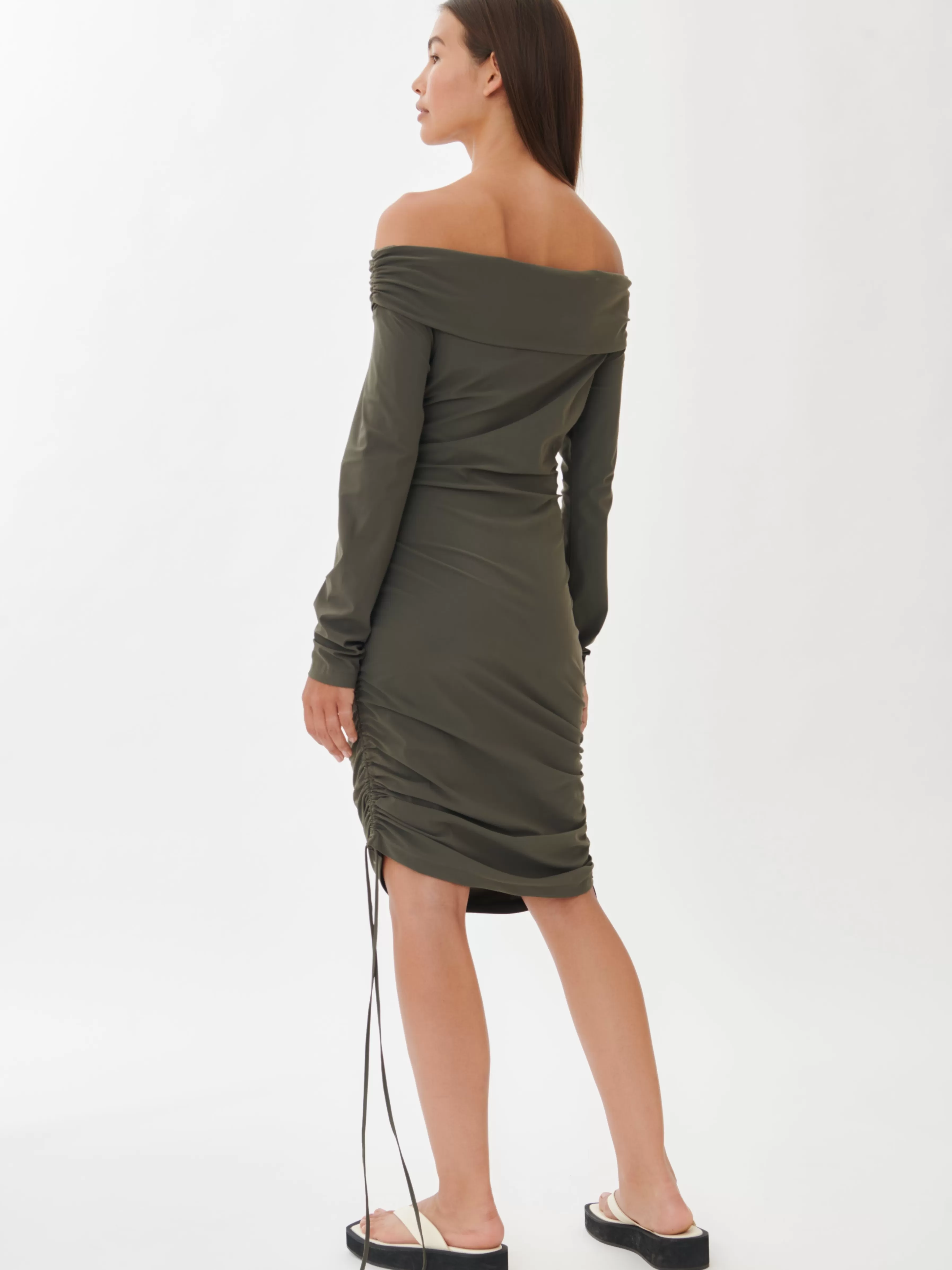 Studio collection | Jurken>Jane Lushka Sonia Dress Technical Jersey | Army