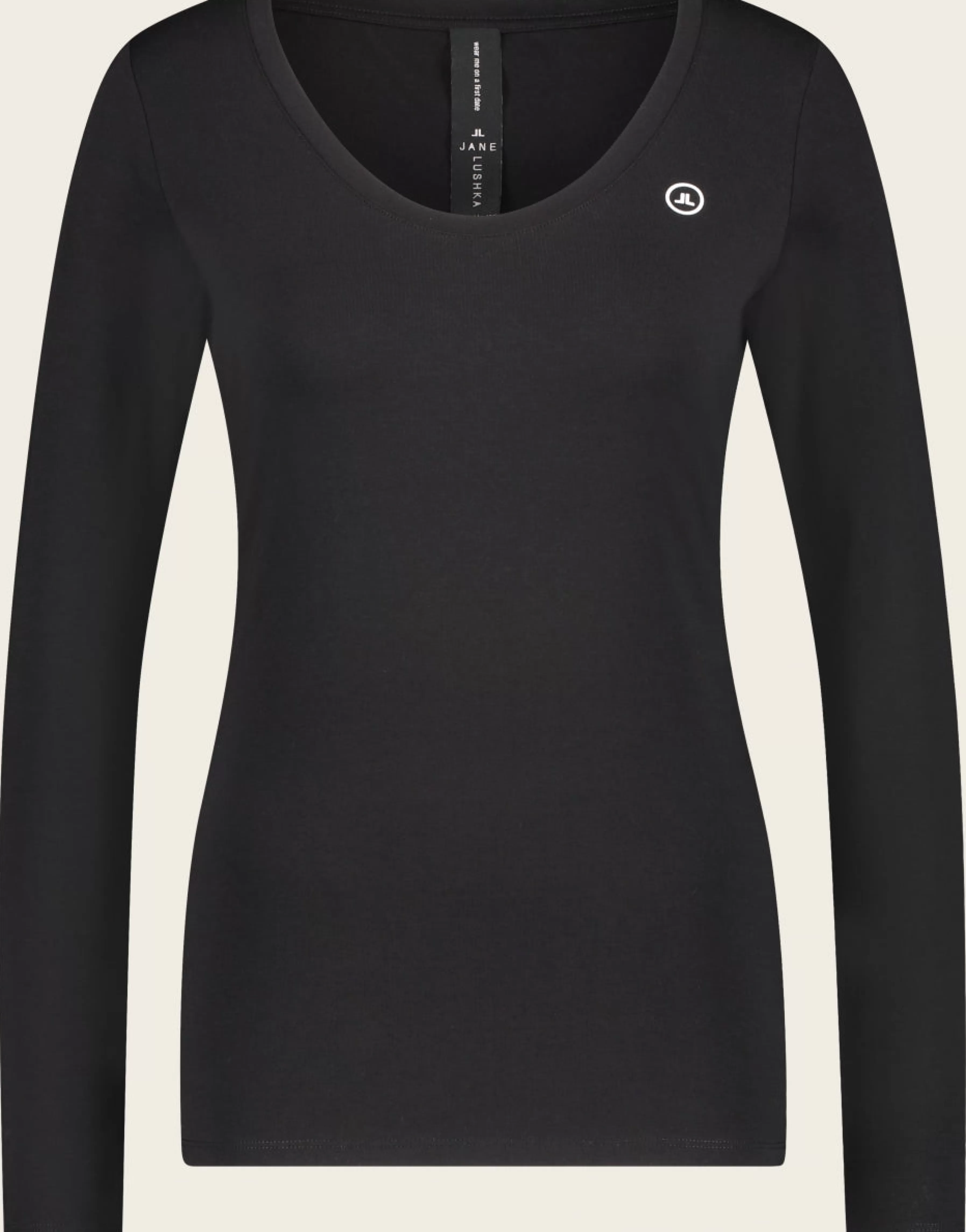 Best basic>Jane Lushka T Shirt R Neck Easy Wear Organic Cotton | Black