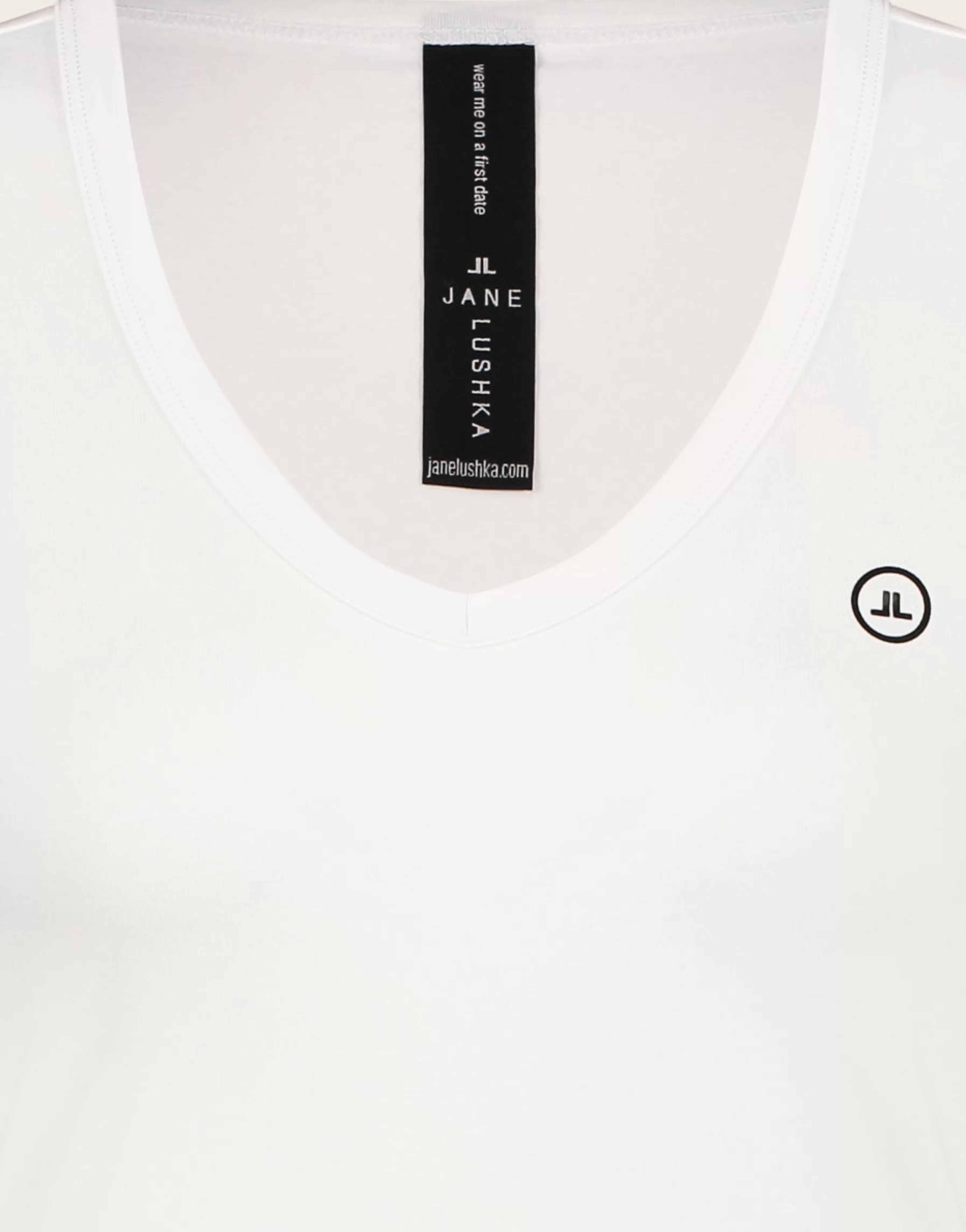 Best basic>Jane Lushka T Shirt V Neck Easy Wear Organic Cotton | White